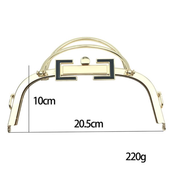 Curved Glossy Square Purse Frame – Image 5